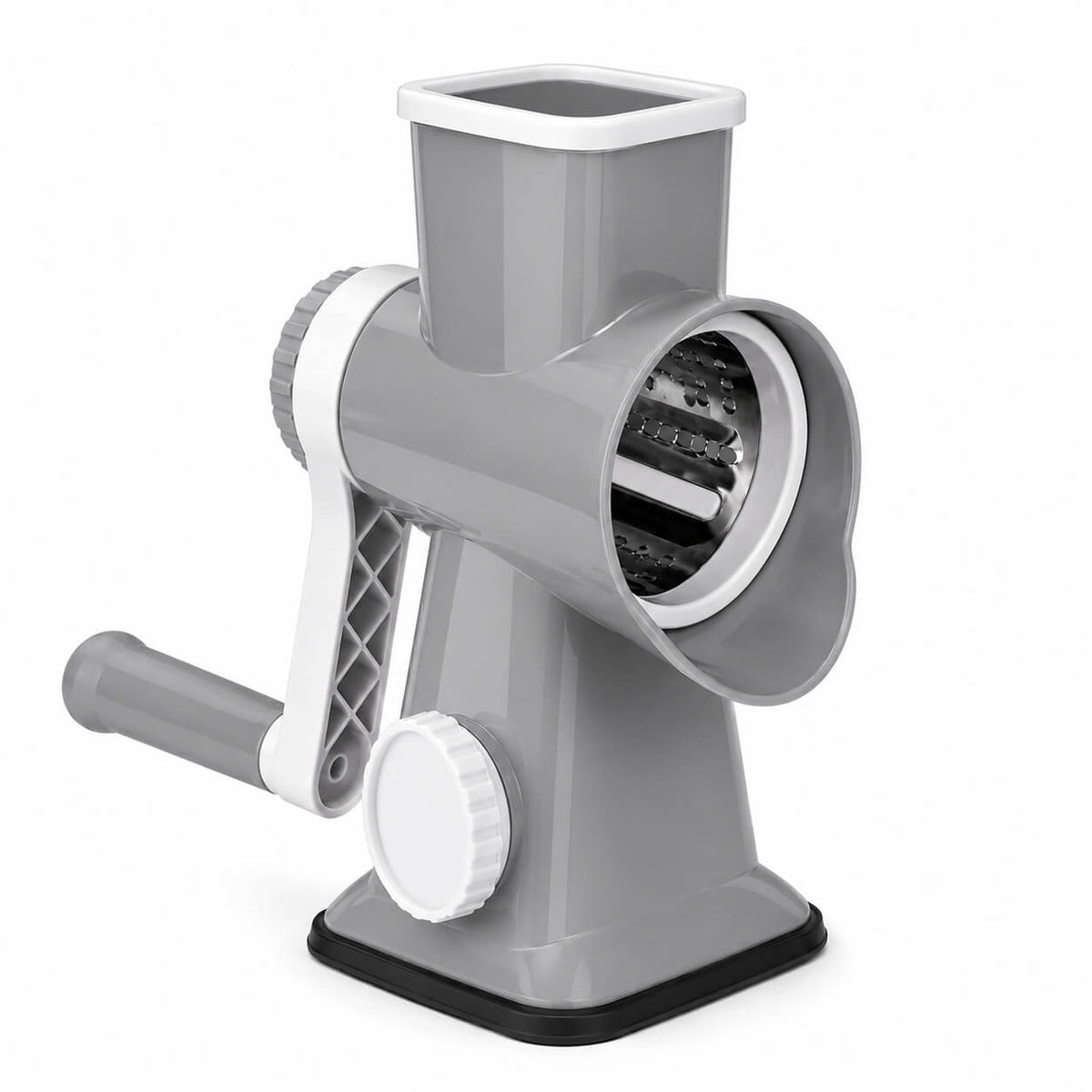 3-in-1 Rotary Grater – Multi-Purpose Cheese &amp; Vegetable Slicer