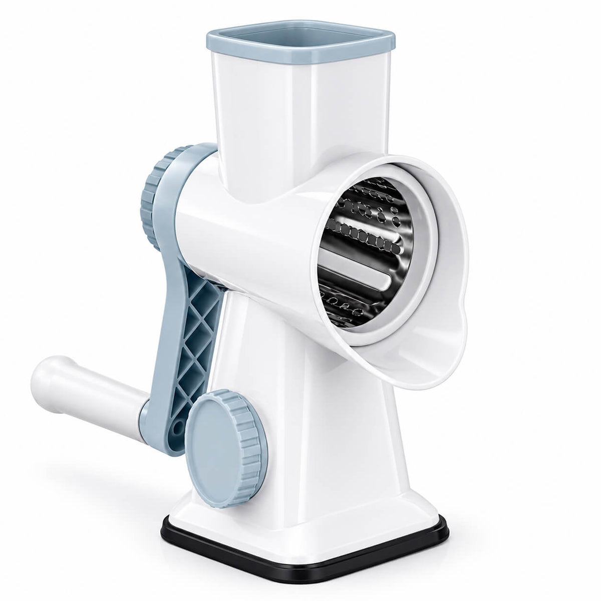 3-in-1 Rotary Grater – Multi-Purpose Cheese &amp; Vegetable Slicer